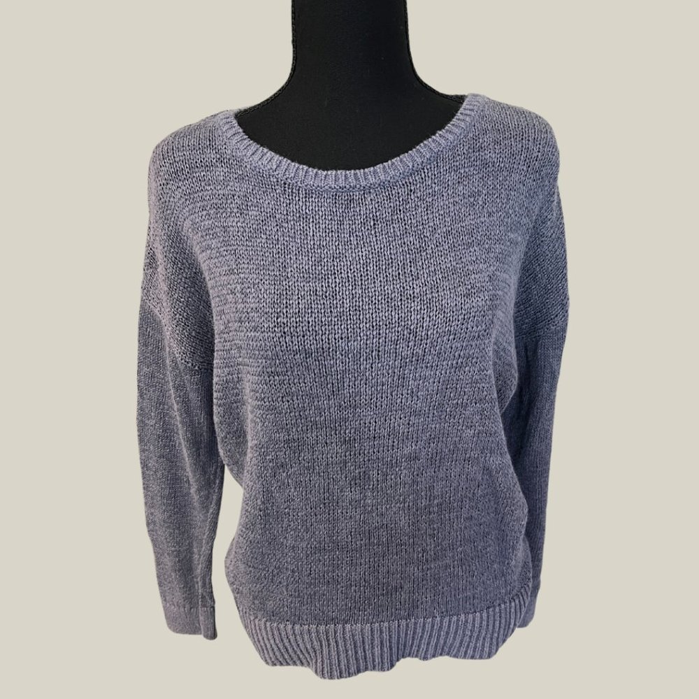 Loft Gray Sweater - Size M, Crew Neck 0380LR-1A
